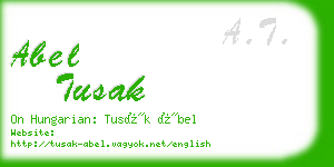 abel tusak business card